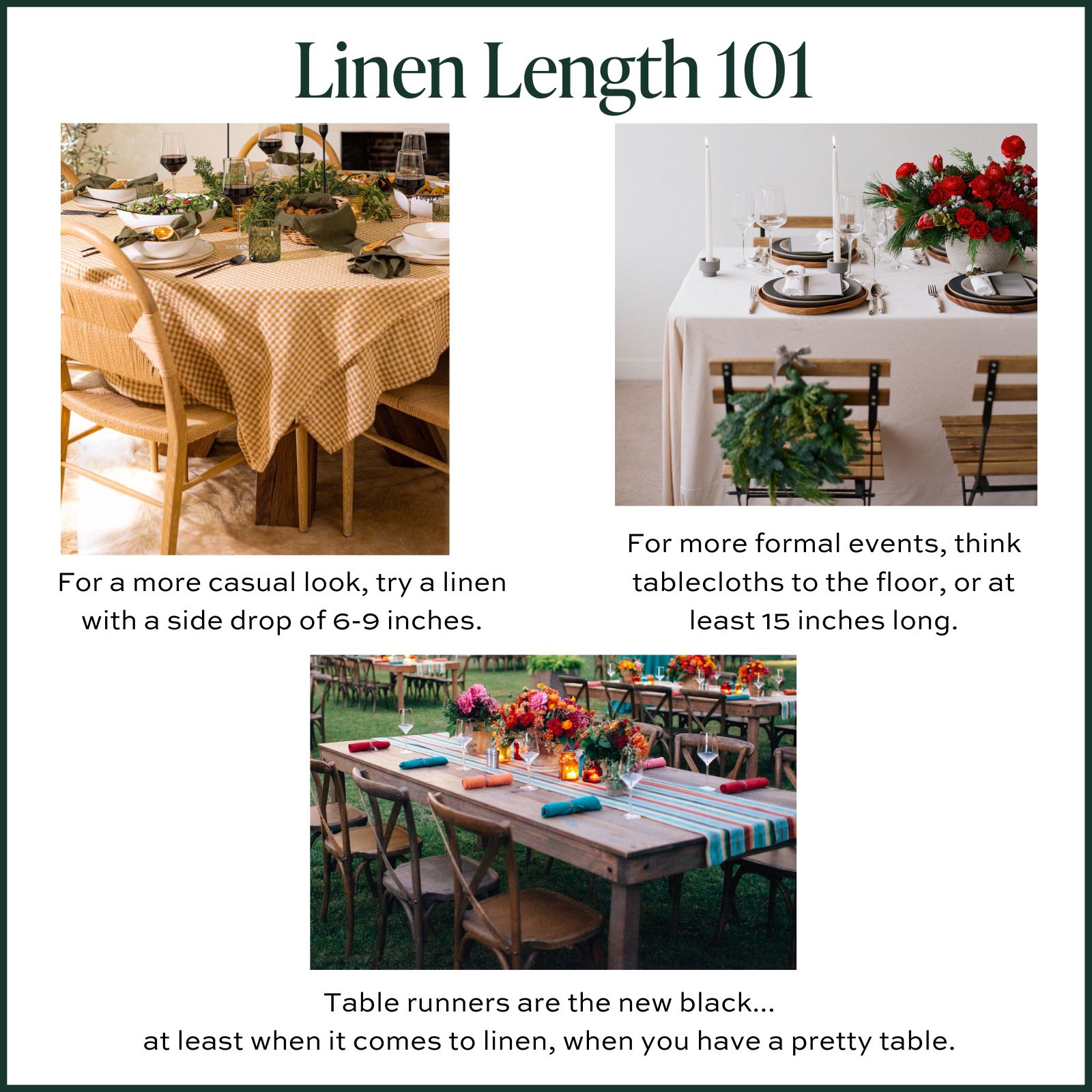 How to Figure Out What Size of Linen to Buy • Partytrick Blog